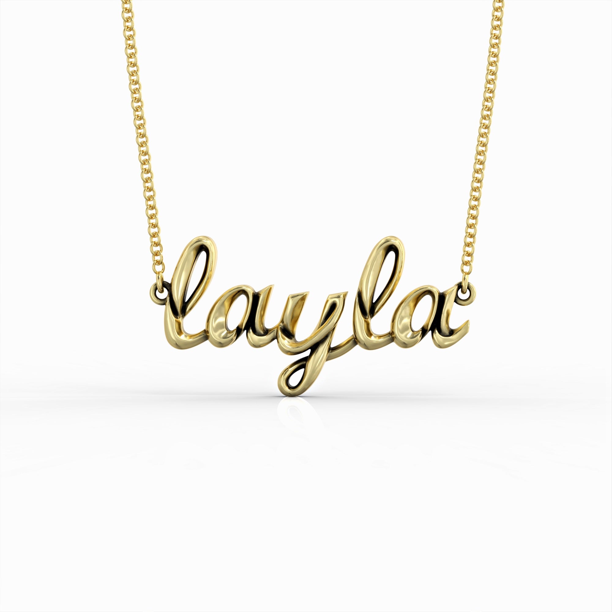 "Main character" name necklace - historical font name pendant