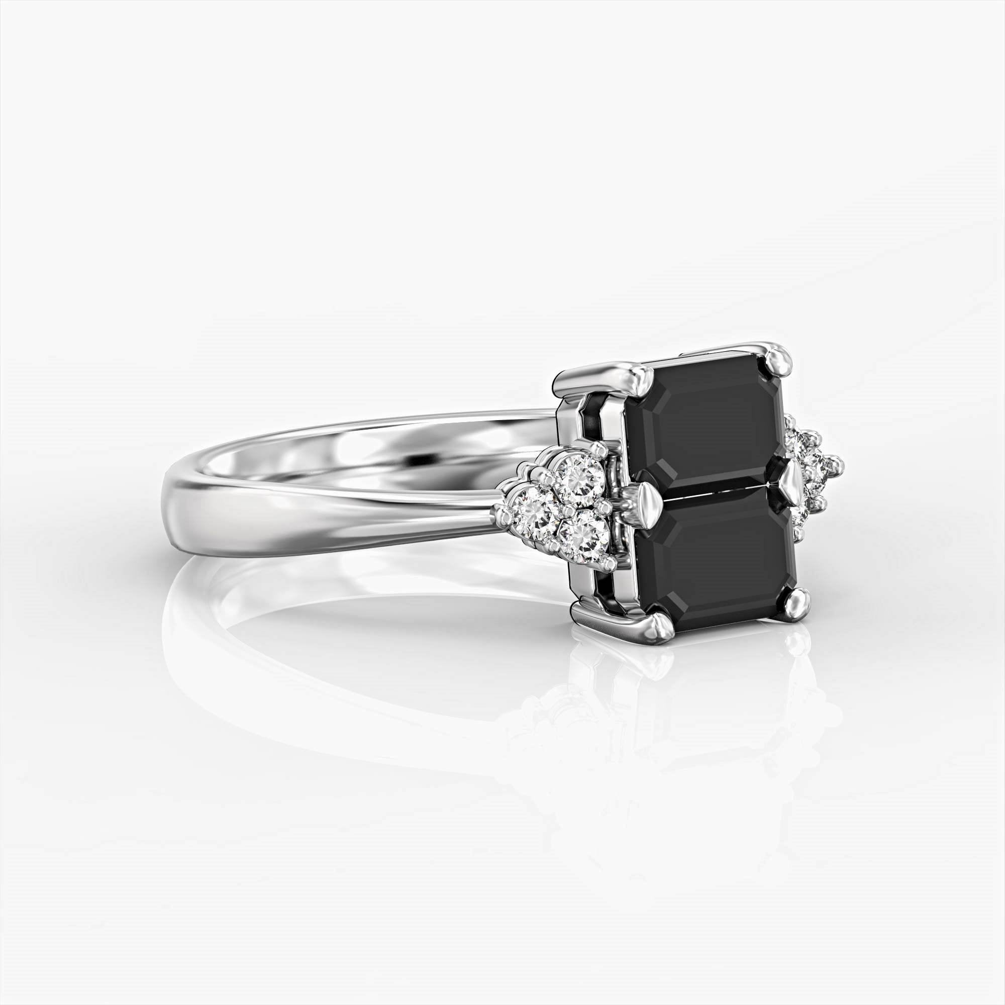 Siempre ring - Siempre ruby and diamond studded ring