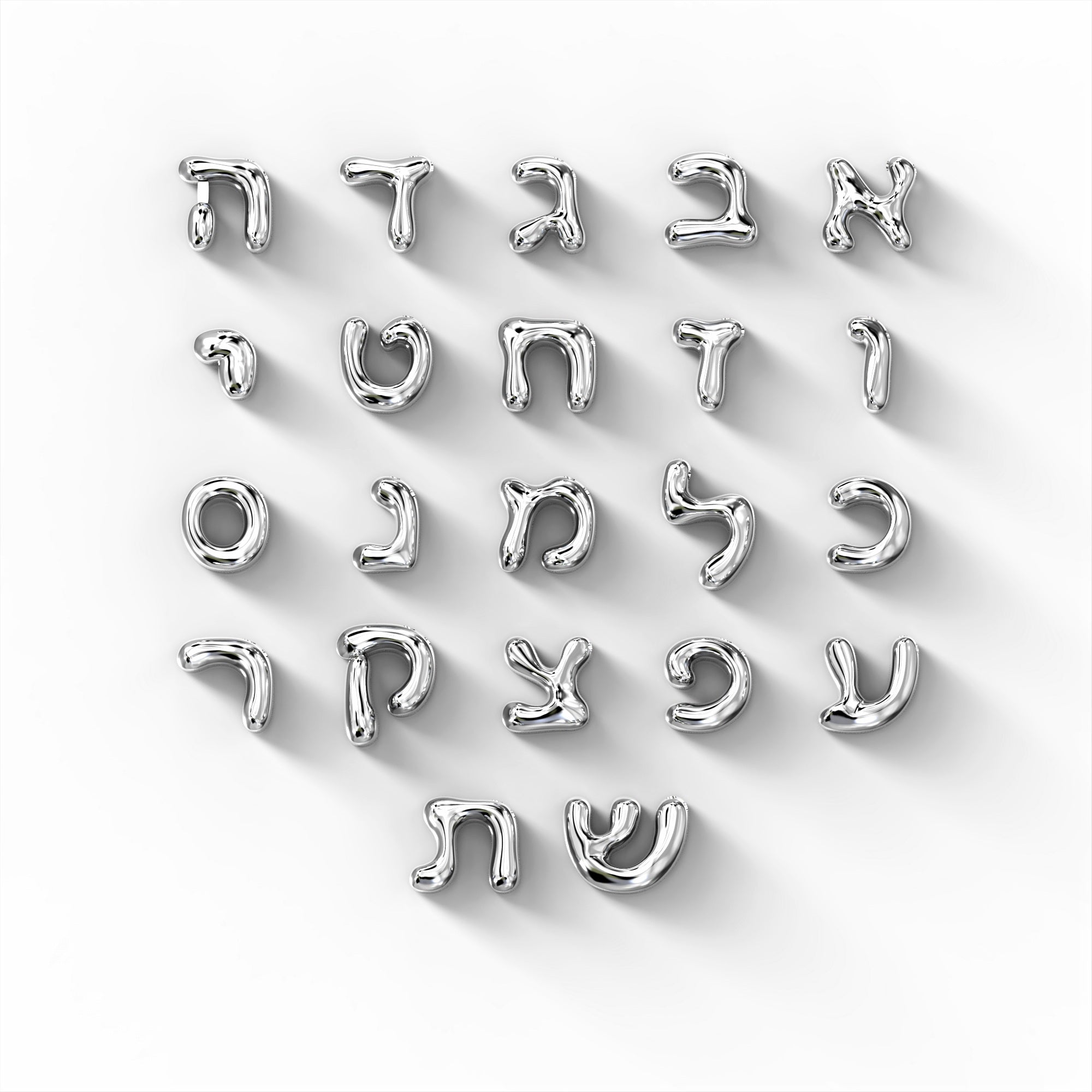 Bookmark necklace - letter pendant studded with black diamonds