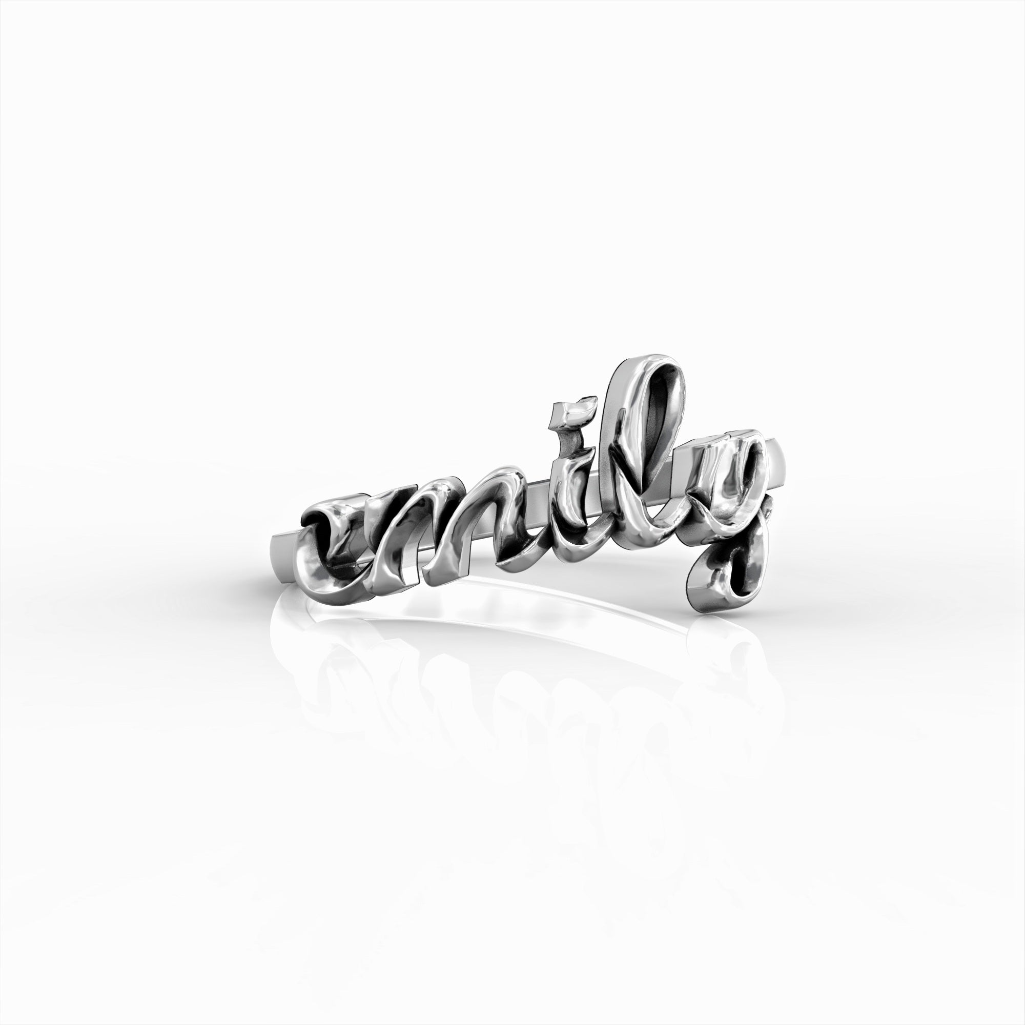 Main character ring - historical font name ring 