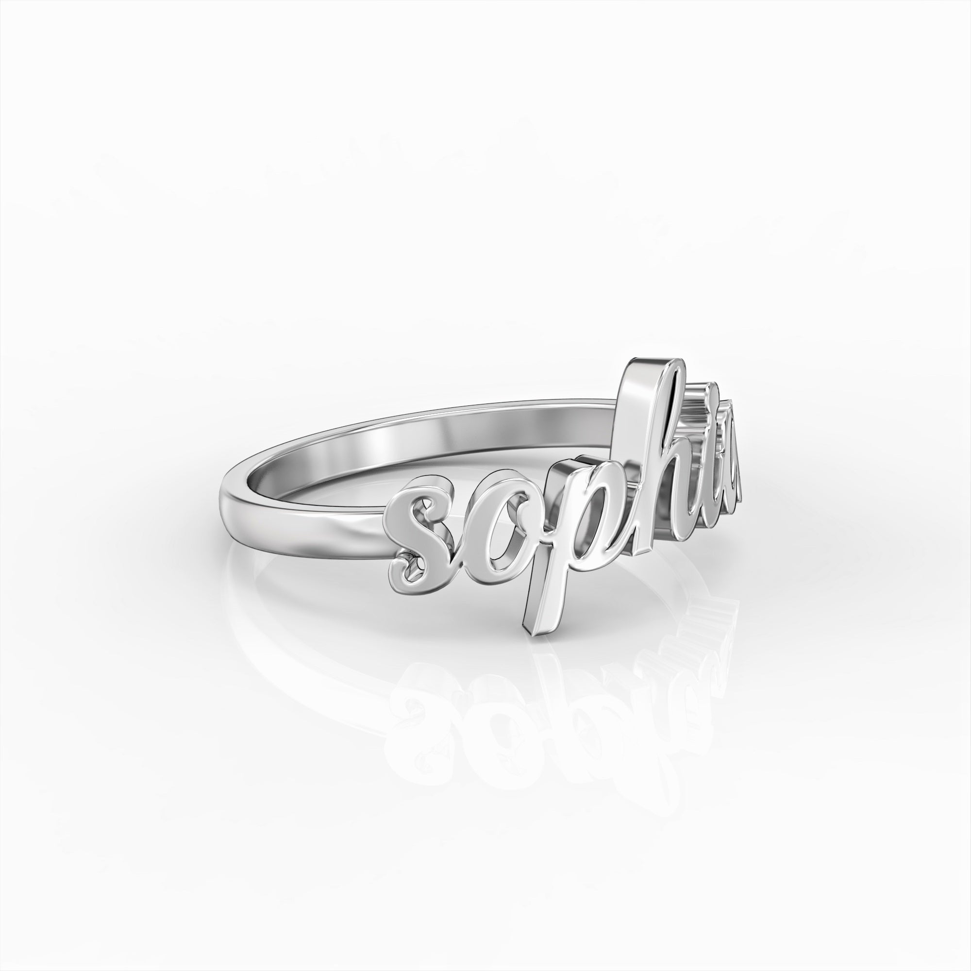 Main character ring - romantic font name ring 