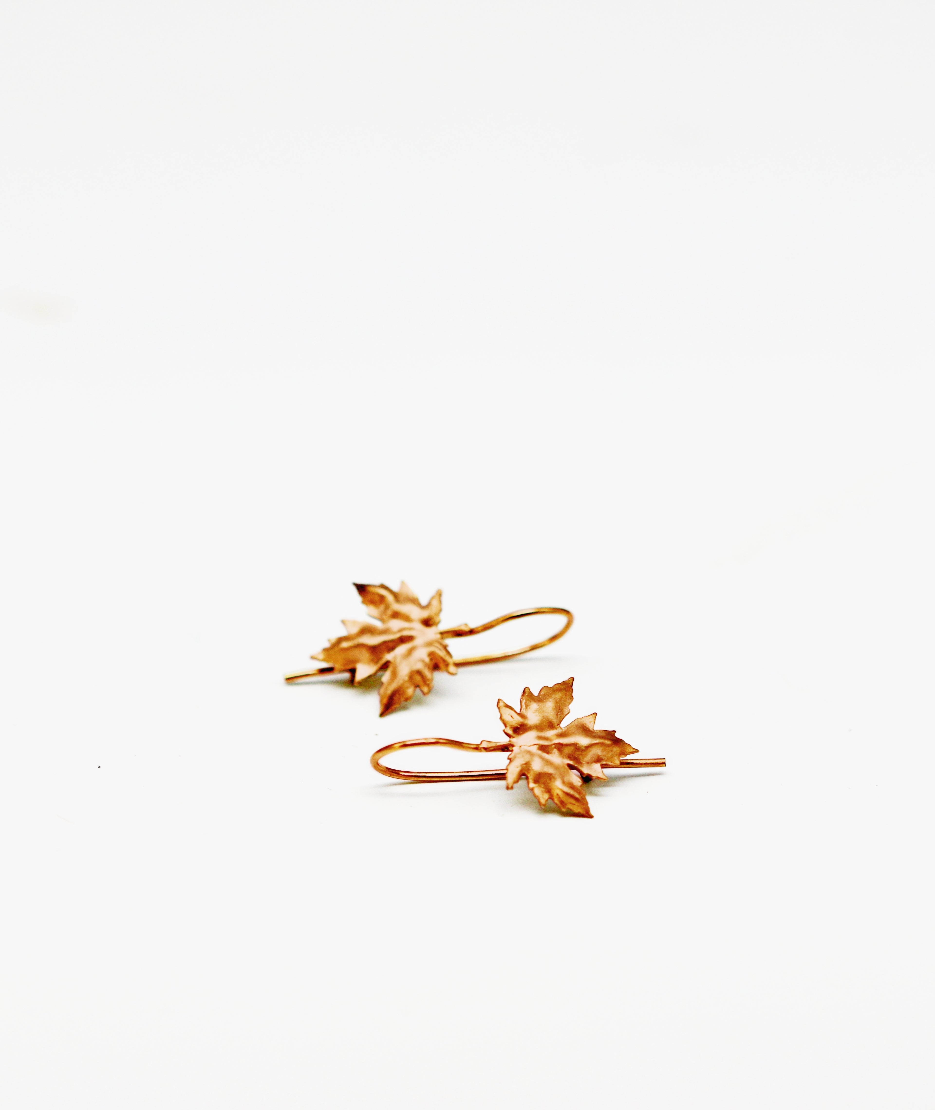 Maple leaf earrings