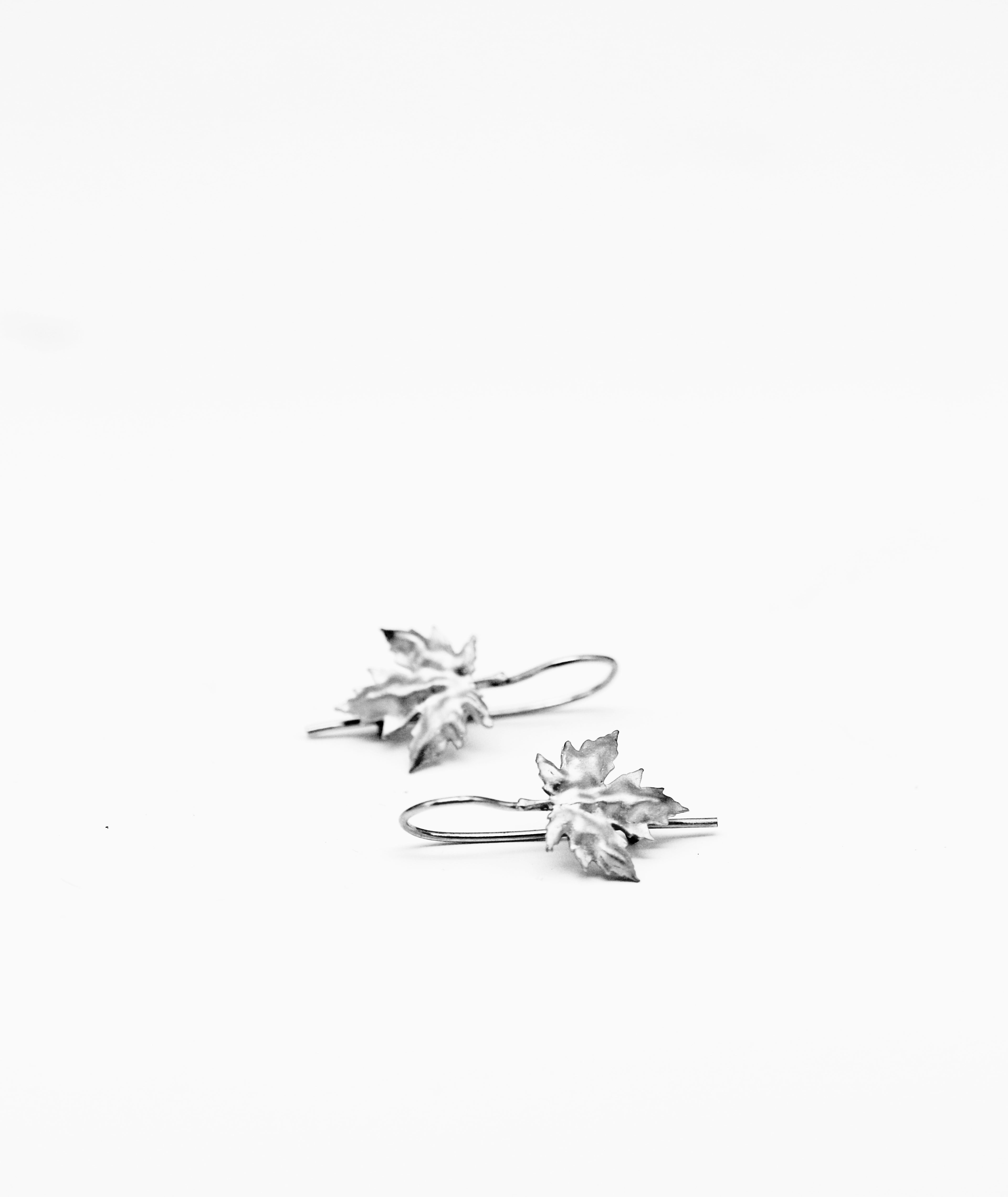 Maple leaf earrings