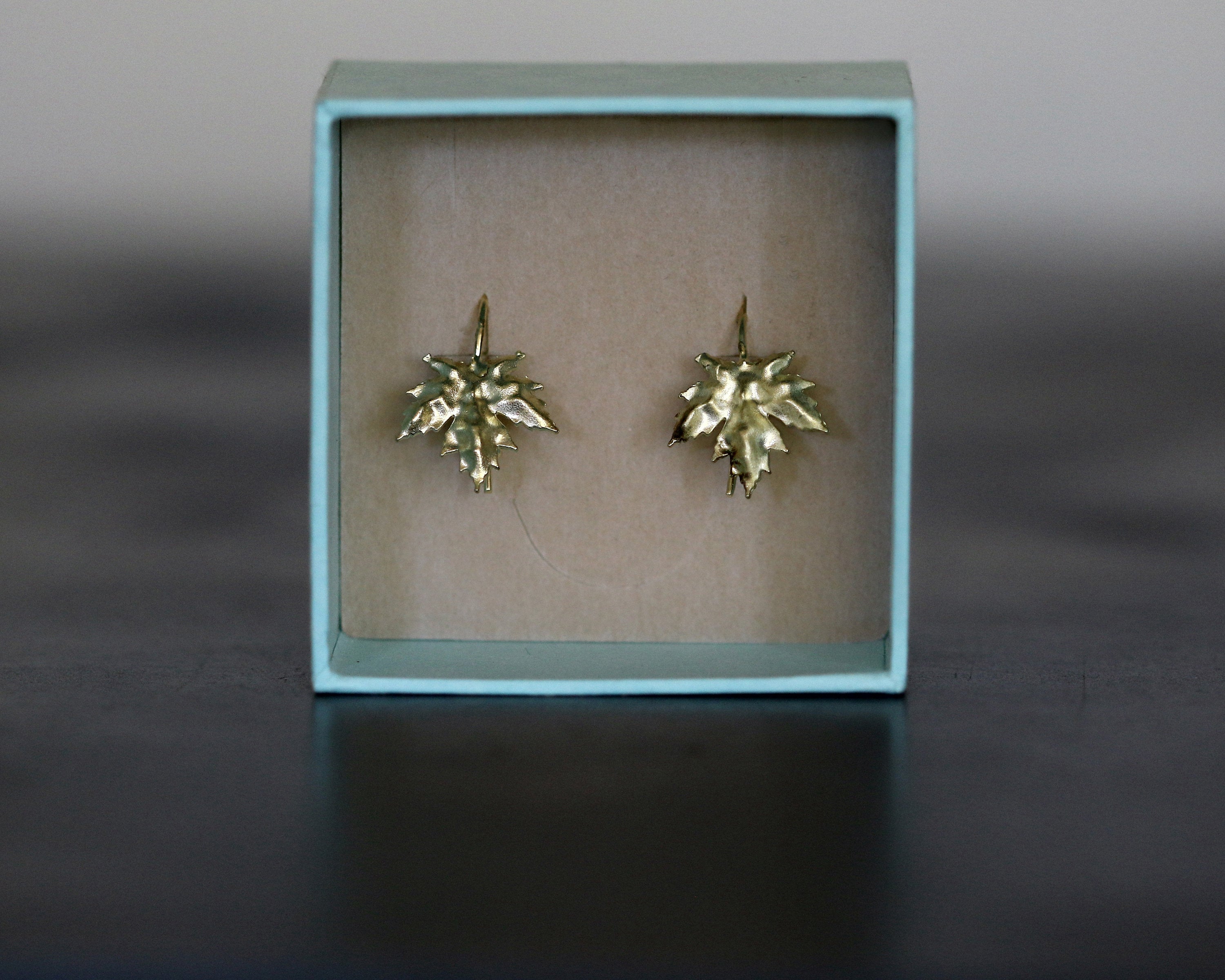 Maple leaf earrings