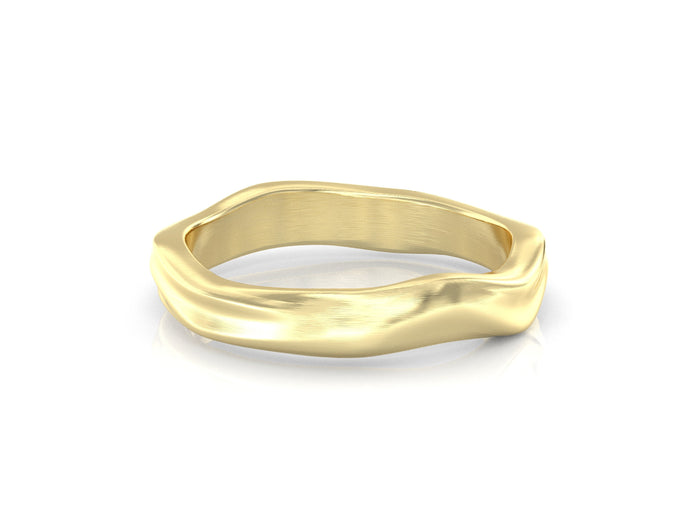 Dainty Wedding Band | Minimalist Gold Wedding Band | Patterned Wedding Ring  | Textured Gold Ring | Unique Wedding Band | Thin Wedding Band